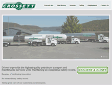 Tablet Screenshot of crossettinc.com